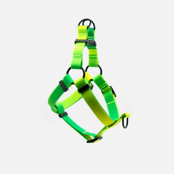 Waterproof Step-In Dog Harness Size M in Green Ombre by "Woof Concept" - Picture 4 of 7